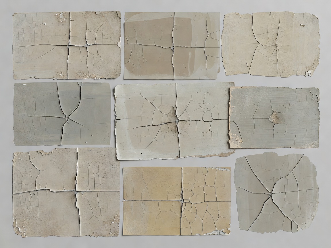 Illustrative 3D closed-scar and ageing samples with restrained translucent colour variation